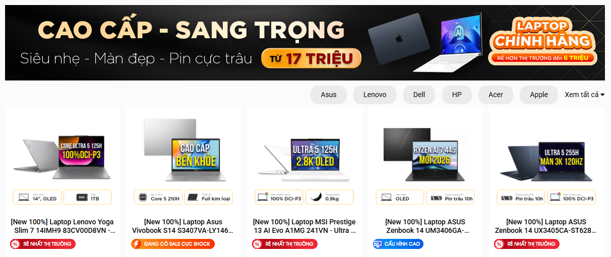 Laptop88 – Giải Pháp Website Thương Mại Điện Tử Toàn Diện Của T3SKY