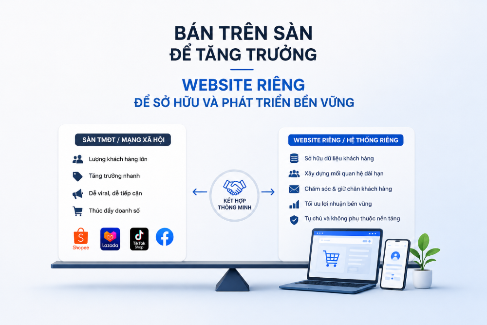 Thương mại điện tử Việt Nam đang bước vào giai đoạn “thoát lệ thuộc nền tảng”?