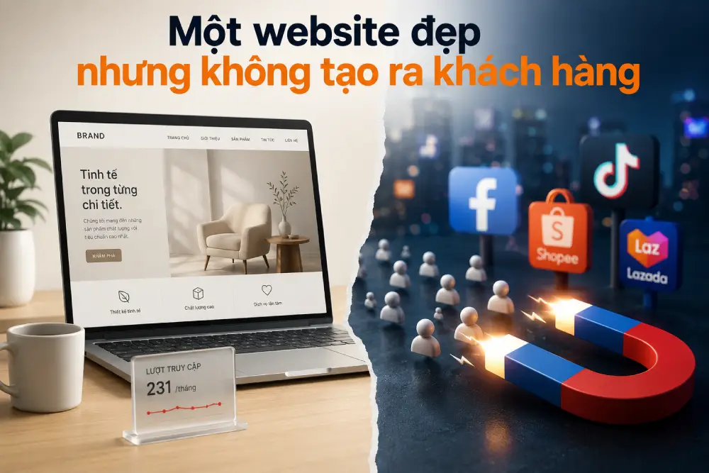 Một website đẹp nhưng không tạo ra khách hàng, có thực sự là một tài sản?