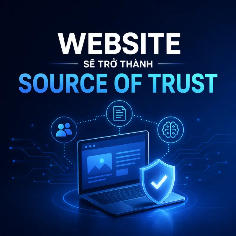 Website sẽ trở thành “Source of Trust” trong kỷ nguyên AI?